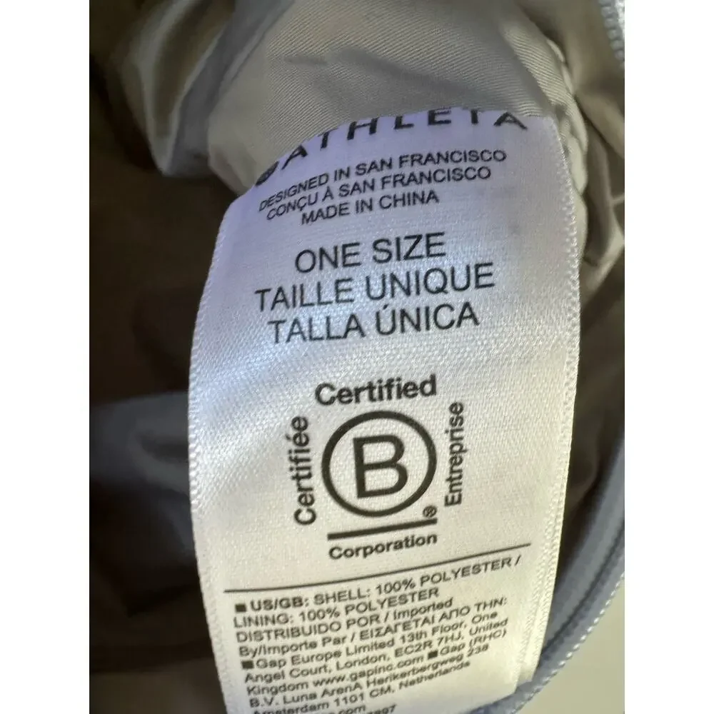 Athleta Medium All About Cosmetic Bag in Gossamer Light Pale Blue Toiletry #NE58